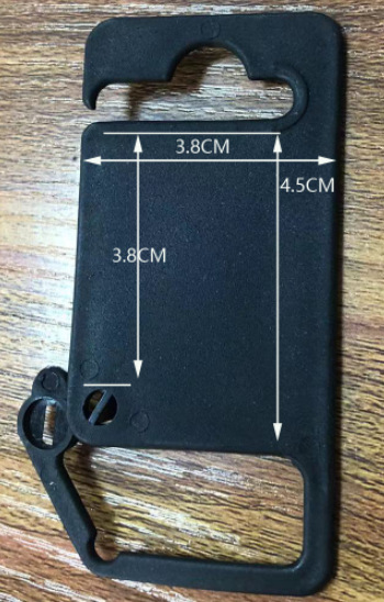 In stock supply black belt hook pet hook PP material belt hook large quantity discount