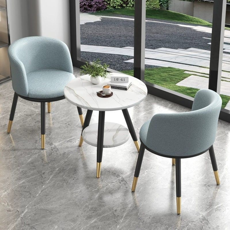Light Luxury Balcony Table and Chair Three-piece Set Internet Popular One Table and Two Chairs Creative Leisure Table Simple Reception