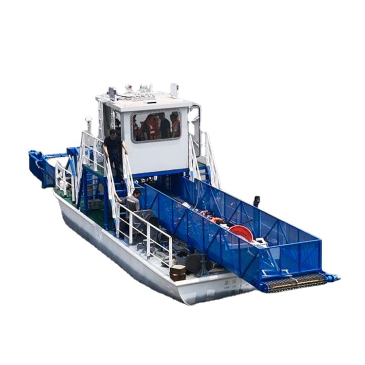 Lawn Mowing Boat, Reservoir Lake Mowing Machinery, Dead Grass Salvage Equipment, Fully Automatic Cleaning Lawn Mowing Boat, Reservoir Cleaning Boat