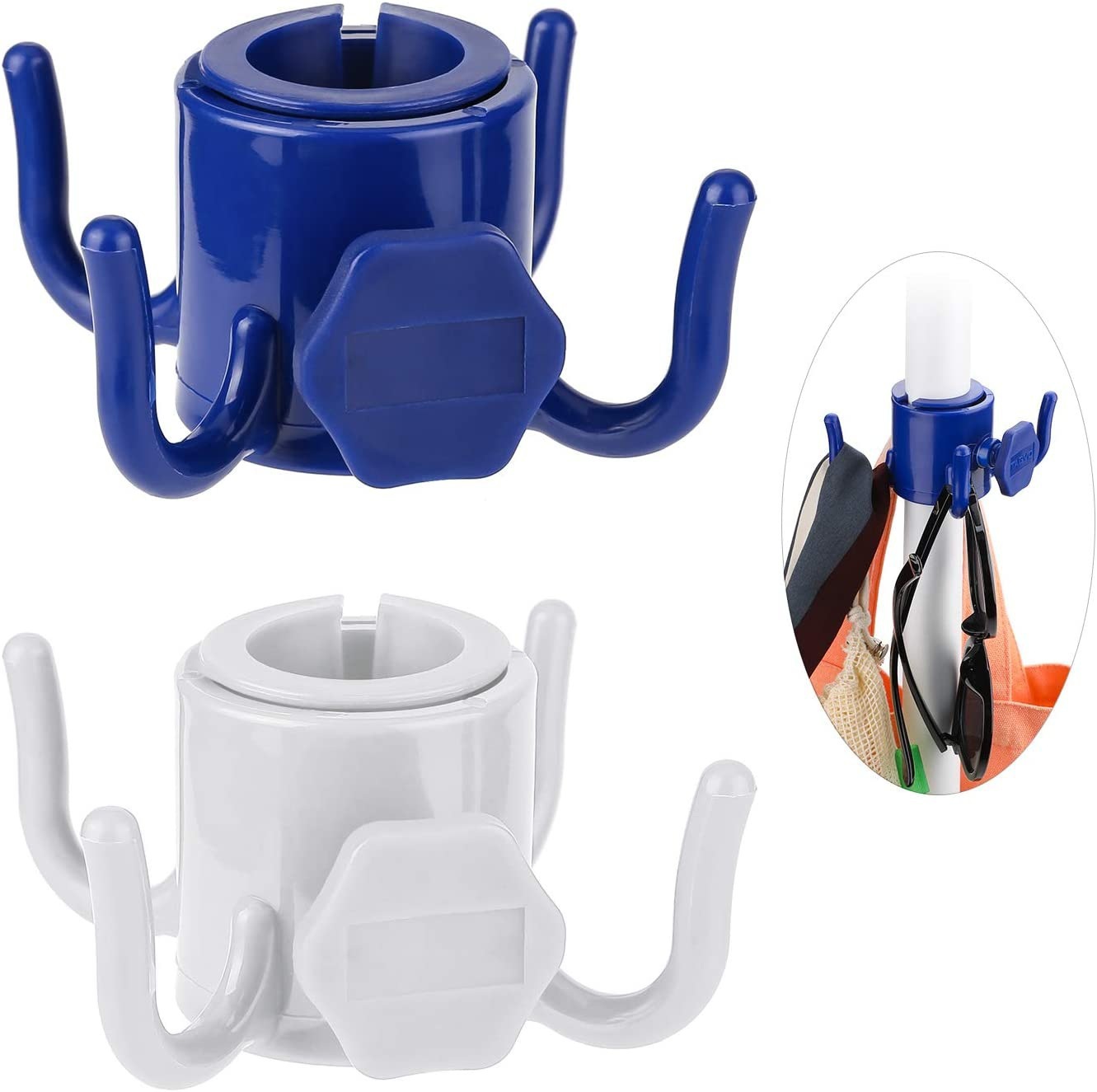 Beach Umbrella Hook Cross-Border Amazon Mid-Pole Four-Corner Hook Courtyard Umbrella Plastic Four-Corner Hook Stall Umbrella Hook