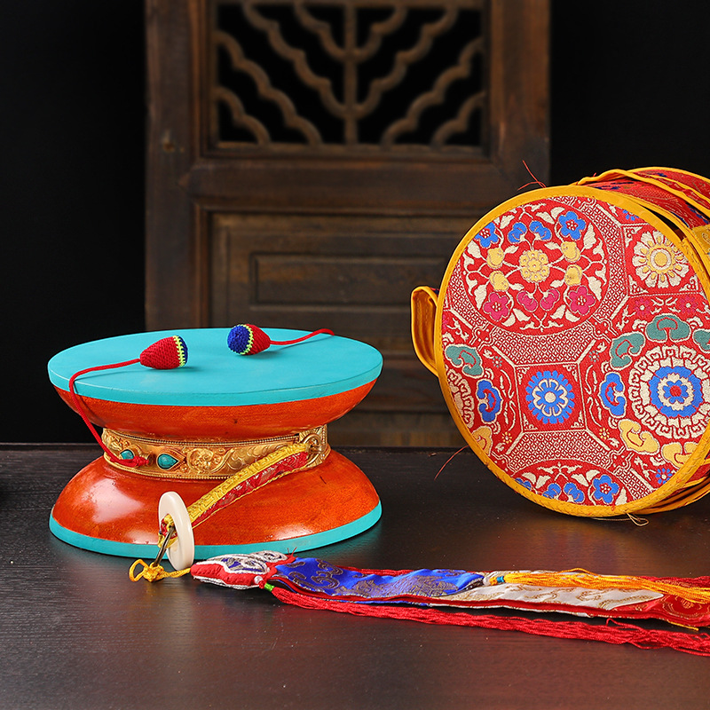 Nepalese Gilt Tambourine, Sheepskin Broken Drum, Round Drum, Mulberry Wood Drum, Free Drum Set, Large Drum
