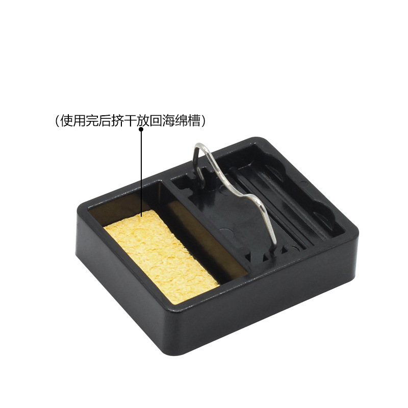 Electric soldering iron matching small bakelite soldering iron rack mini temperature resistant 600 degree soldering iron rack with soldering iron cleaning cotton