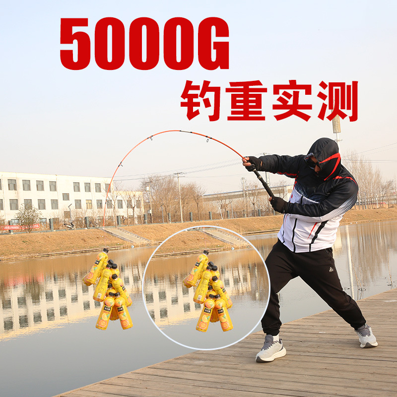 Factory wholesale foreign trade road Asian rod solid glass steel plug rod plug rod thread road Asian rod fishing rod export