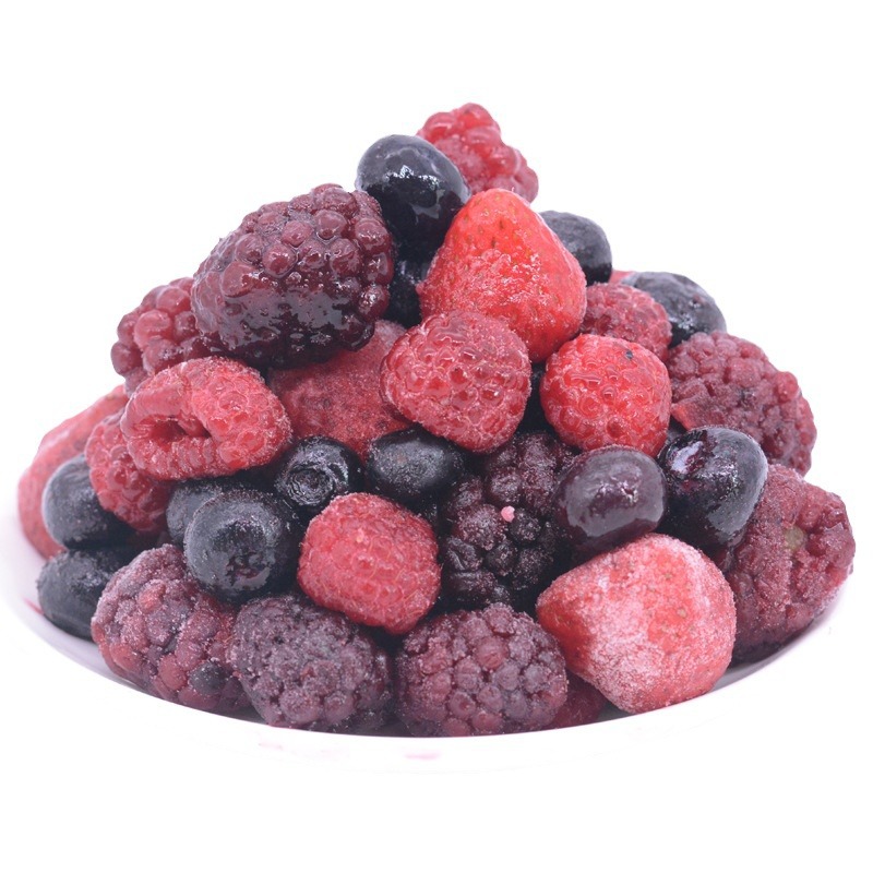 Frozen Mixed Berries Strawberry Raspberry Blueberry Blackberry Cranberry Quick-Frozen Fruit 1kg Berry Commercial 1 Wholesale