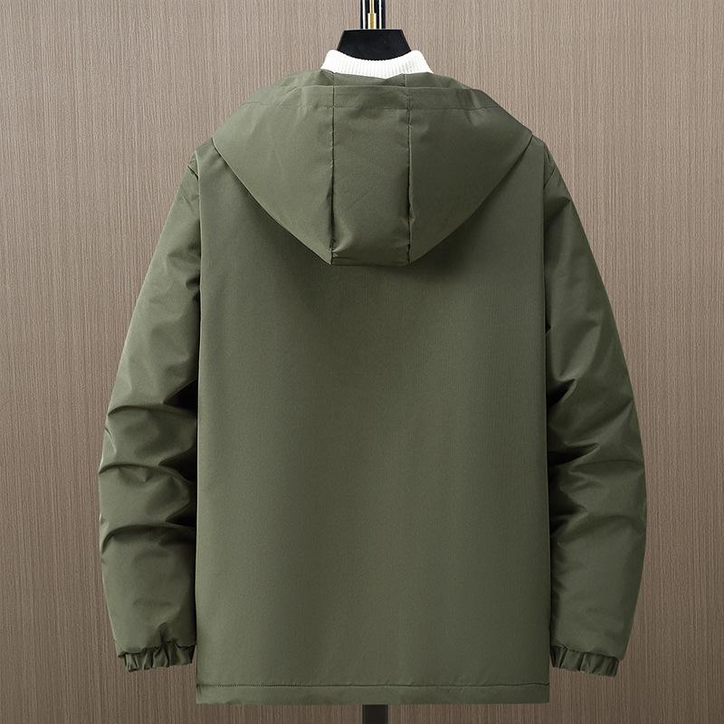 Extra Large jacket men's three-in-one detachable autumn and winter fleece-lined thick jacket fat plus size three-proof jacket