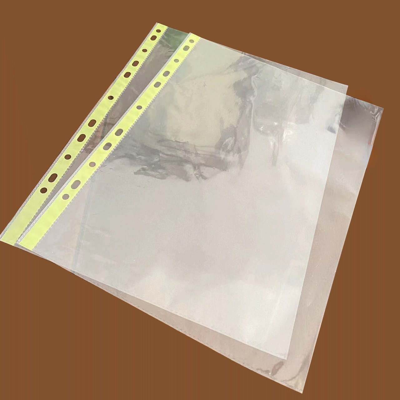 Factory direct 11 hole 3C mirror color stripe bag file cover loose-leaf file bag loose-leaf data protection cover