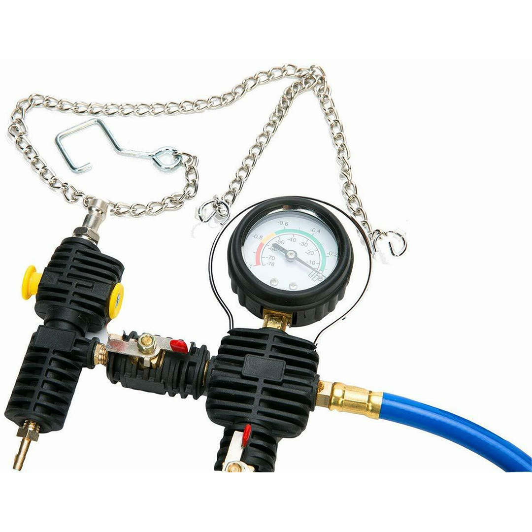 Cross-Border 28-Piece Car Water Tank Coolant Air Exhaust Artifact Filling Sheet Metal Tool Vacuum Pressure Leak Detector