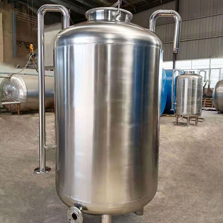 Oil storage tank factory produces vertical 20 cubic meters large 304 edible oil storage tank 10 tons horizontal stainless steel storage tank
