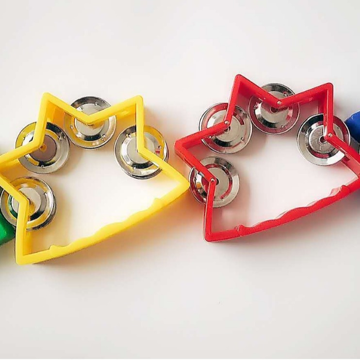 Dance hand bell percussion instrument small five-star bell ring music KTV special hand bell