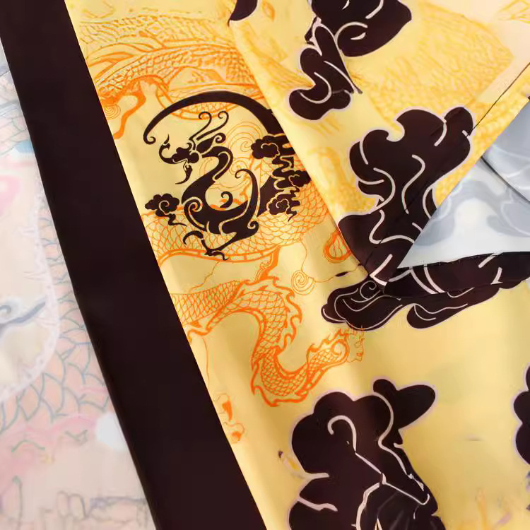 Improved Hanfu Song Dynasty Japanese Kimono Kimono Method Batch Men's and Women's Robe Fat Man Cardigan Thin Coat