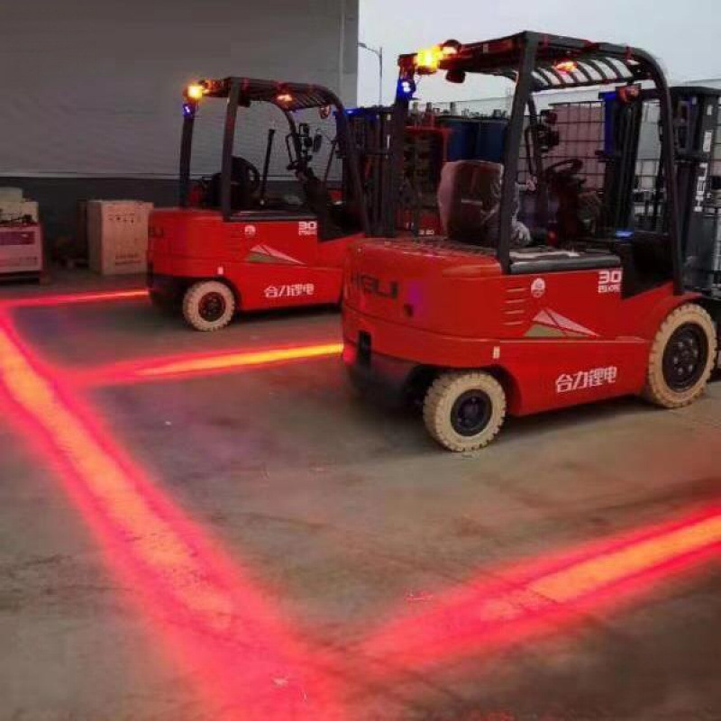 Led Forklift Warning Light Factory Area Warning Red and Blue Light Area Operation Reversing Boundary Light Led