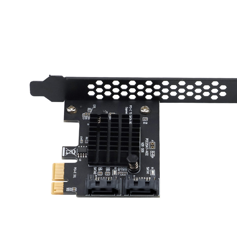 PCIE to 2-port SATA3.0 Expansion Card Computer Desktop Case Adapter Card Solid State Mechanical