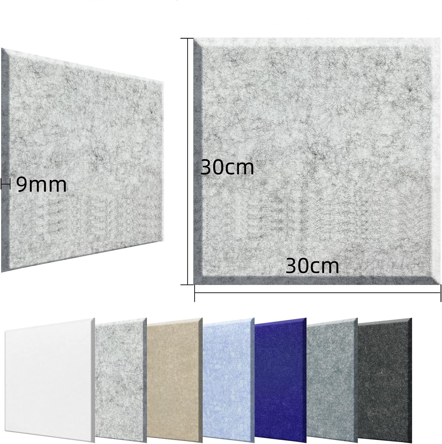 Cross-Border Supply of Square Sound-Absorbing Panels, Felt Panels, Wall Decorative Panels, Cinema Piano Room Silencer Materials, Self-Adhesive Wall Stickers