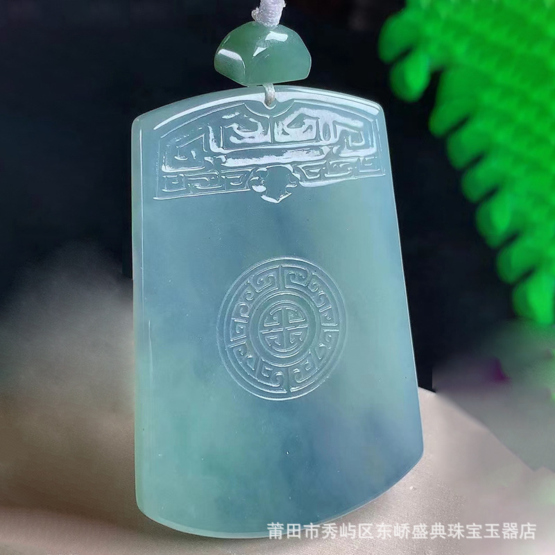 Shake the sound supply wholesale Myanmar natural jade pendant A goods Jade Buddha Violet Buddha jade pendant with certificate