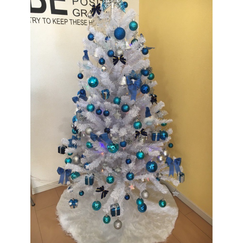 Hot Christmas tree Dress Pure White Long Hair Christmas Holiday Decorations Christmas tree skirt