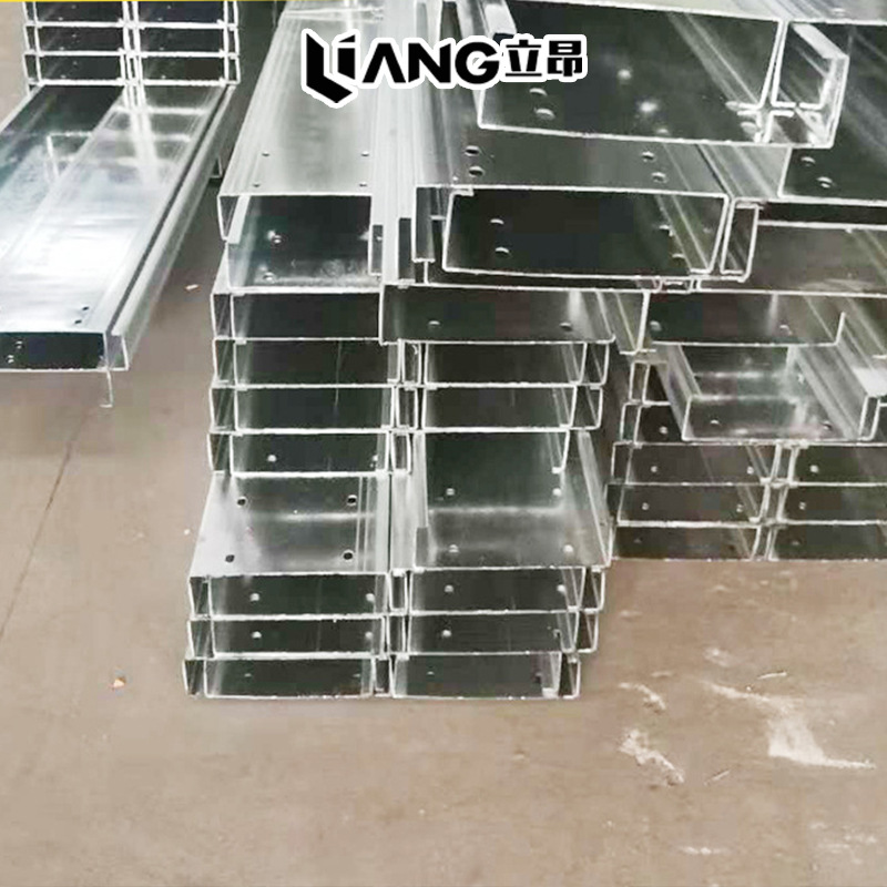 Galvanized C-Shaped Steel Manufacturer, Cold-Bent Punching, C-Shaped Steel Profile, Steel Structure, Construction Decoration Factory Use