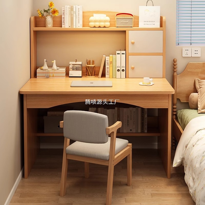 Компьютерный стол с книжной полкой, стол и стул для учебы в спальне или офисе