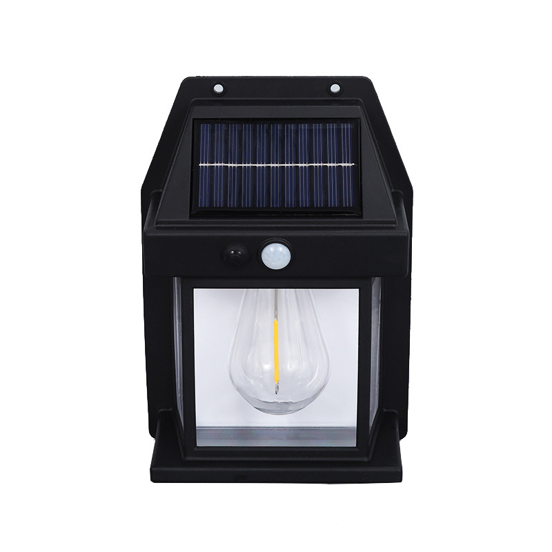 Solar Rechargeable Wall Lamp Outdoor Sensor Lamp Waterproof Tungsten Lamp Modern Minimalist Villa Courtyard Lamp Garden Lamp