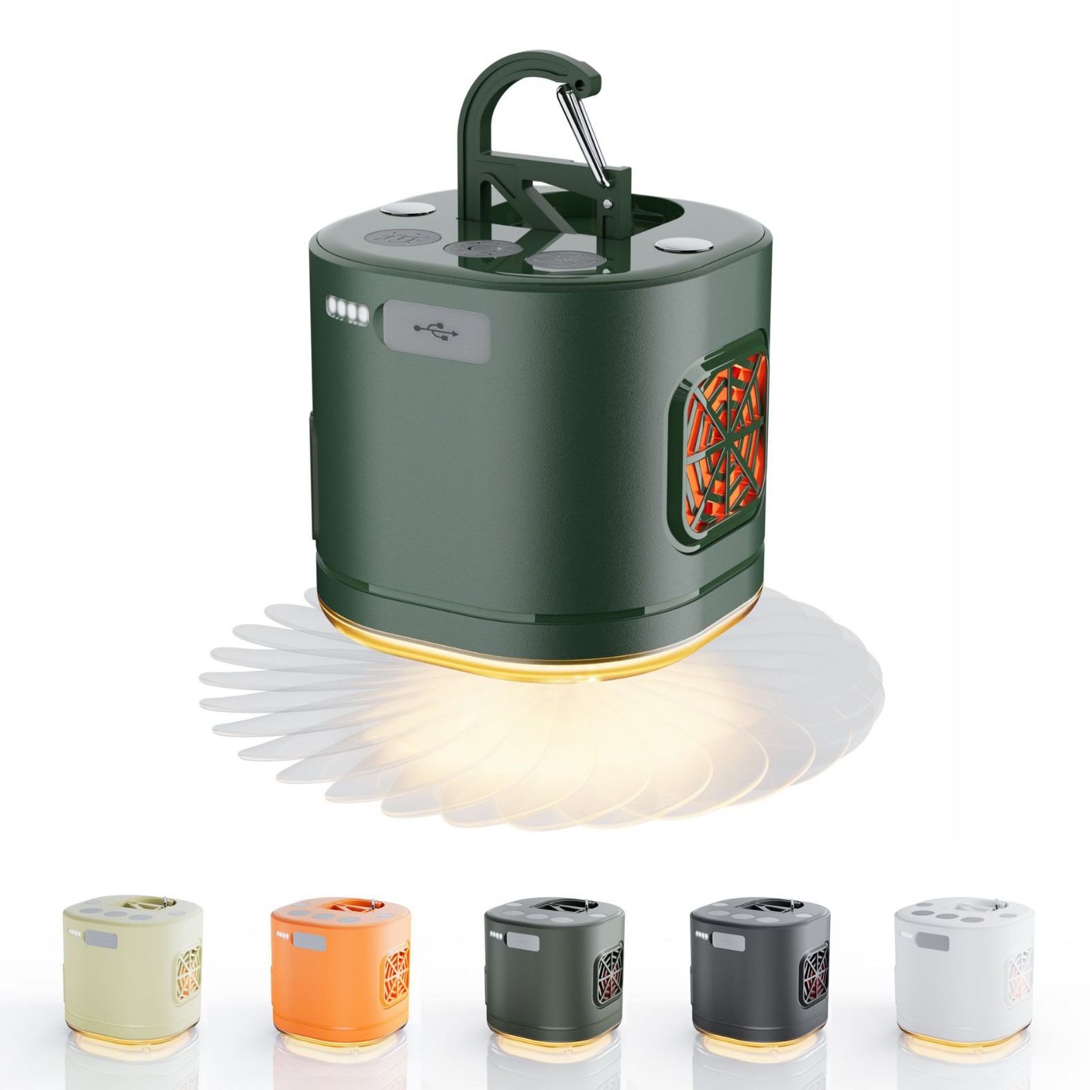 New Outdoor Mosquito Repellent Camping Lamp Spray Hydration Multifunctional Fan Lamp Emergency Charger