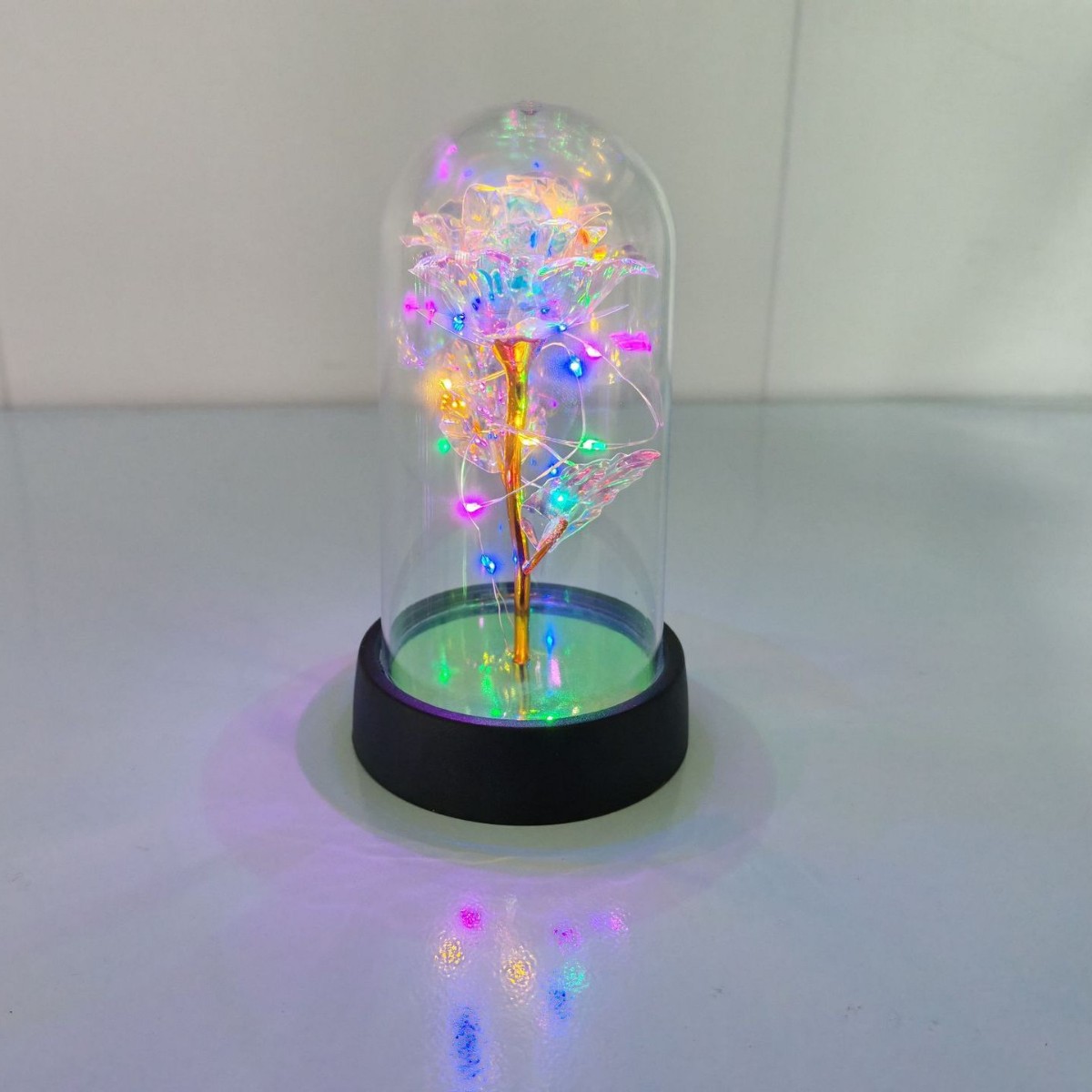 Cross-border gold foil flower glass cover 520 Valentine's Day to send girlfriend birthday gifts small size plastic cover creative gifts