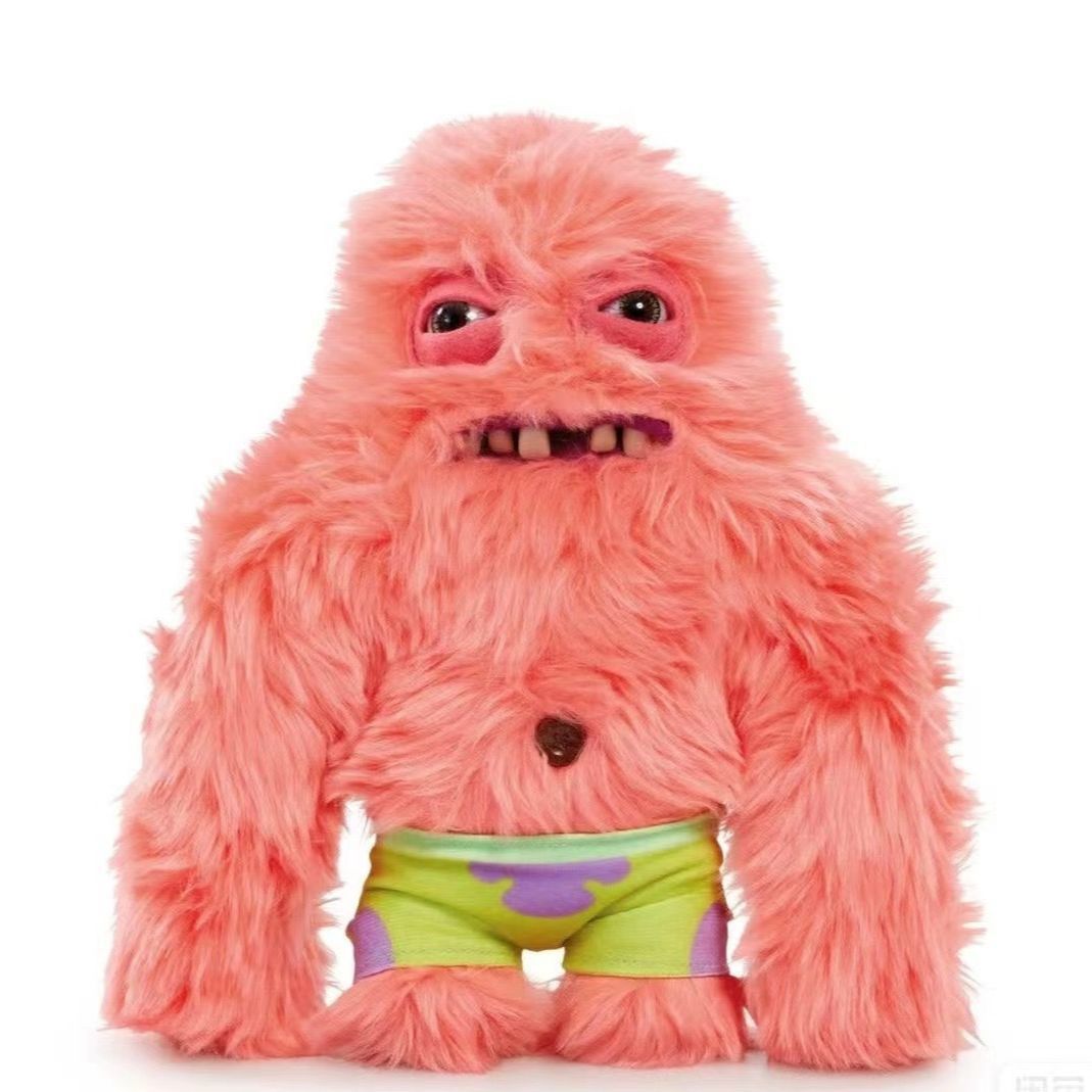 Fuggler Spongebob Squarepants Big Star Mutated Ugly Funny Gift Doll Creative Teeth Monster Doll