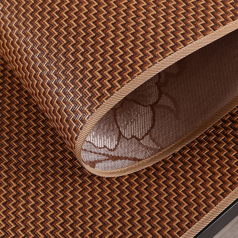 Double-Sided Mat Rattan Mat 2025 New Household Foldableable Ice Silk Mat Summer Mat Winter and Summer Dual-Use Straw Mat Bamboo Mat