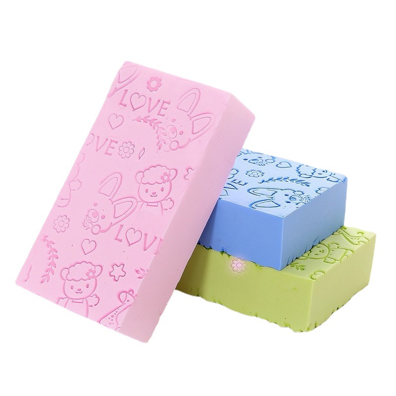 New Cartoon Scrubbing Bath Sponge High Density Printing Children's Scrubbing-Free Bath Towel Home Bath Scrubbing Ash Artifact