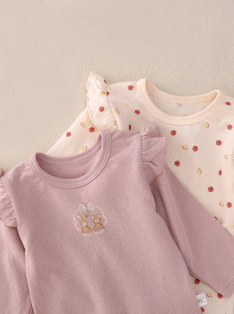 Японская теплая одежда для детей осень и зима, 100% хлопок, класс A, детская осенняя майка