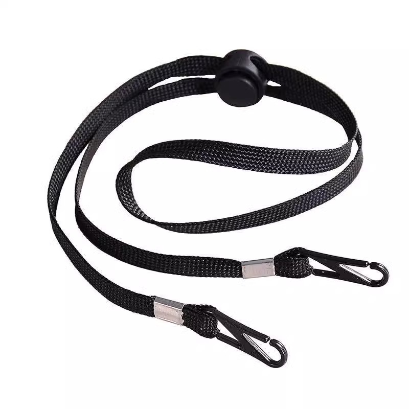 Hat Windproof Rope Adjustable Fisherman Hat Lanyard Unisex Elastic Nylon Rope Individually Packaged Wear-Resistant Hat Rope