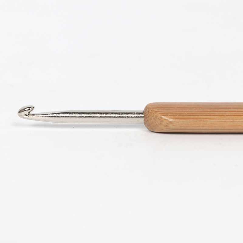 Bamboo handle carbonized crochet gift storage box small tool hand-woven wool thick needle diy tool crochet