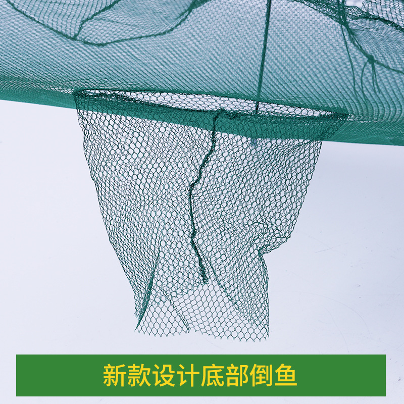 Folding shrimp net fishing cage can only get in and out of the eel lobster net cage shrimp cage umbrella fishing cage fishing net fishing net catching