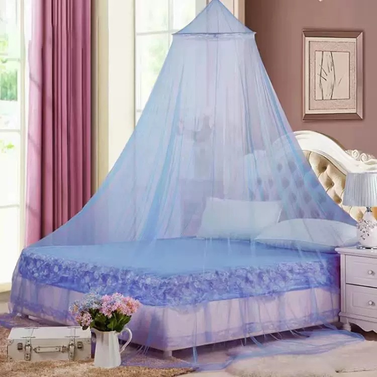 Household Installation-free Ceiling Dome Mosquito Net Encrypted Princess Wind Floor Palace Mosquito Net Simple Bed Mantle for Students and Children