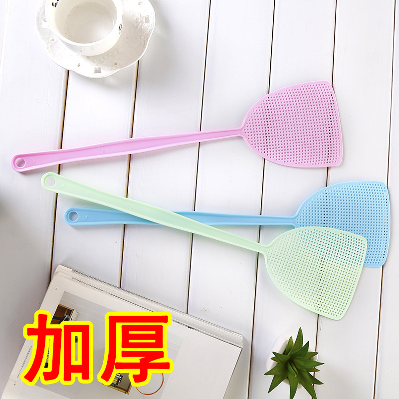 Fly swatter thickened mesh plastic fly swatter summer household durable mosquito swatter extended handle fly swatter
