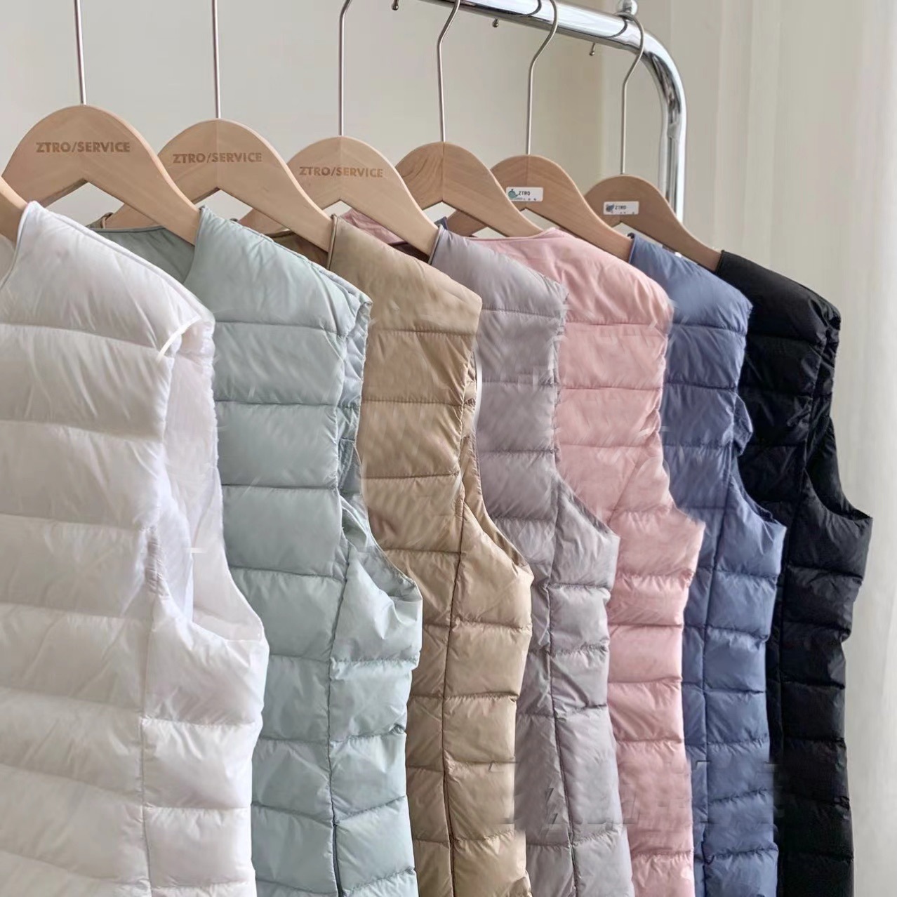 Новая легкая куртка для женщин осень и зима 2023, жилет, круглый вырез, V-образный вырез, легкий