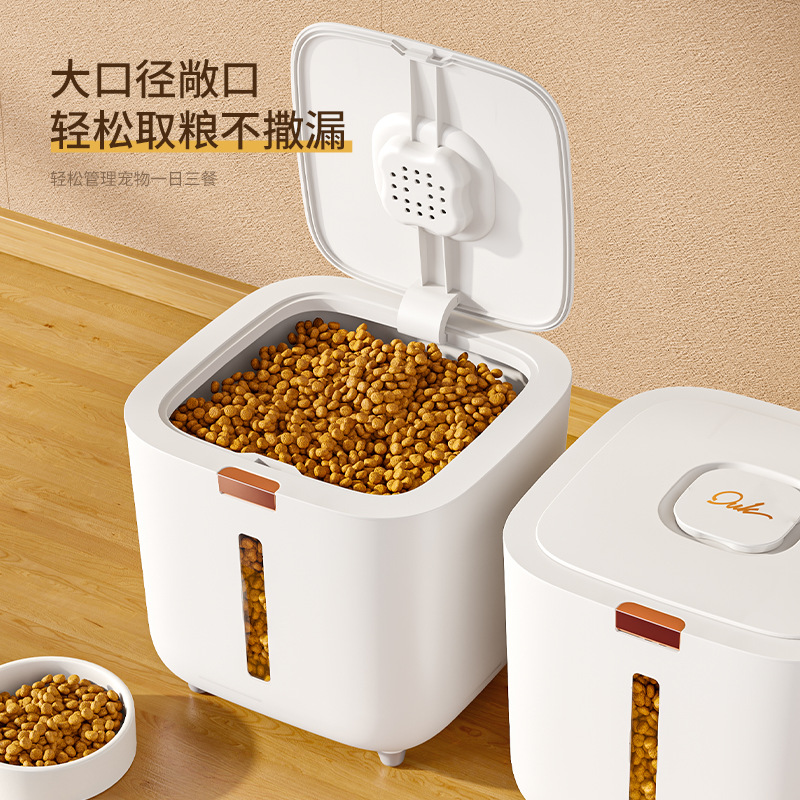 Pet Food Storage Barrel Large Storage Barrel Food Sealed Moisture-Proof Cat Food Barrel Storage Cat Food and Dog Food Barrel Wholesale Grain Barrel