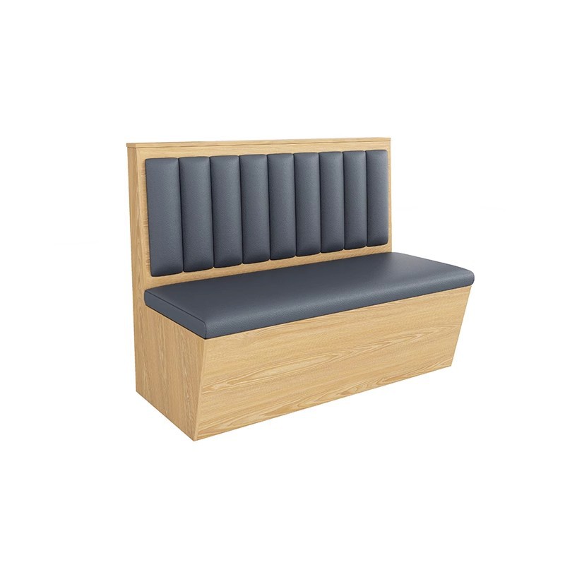 Restaurant Card Seat Sofa Commercial Tea House Restaurant Restaurant Storage Wall Card Sitting Dining Table Hot Pot Restaurant Table and Chair Customization