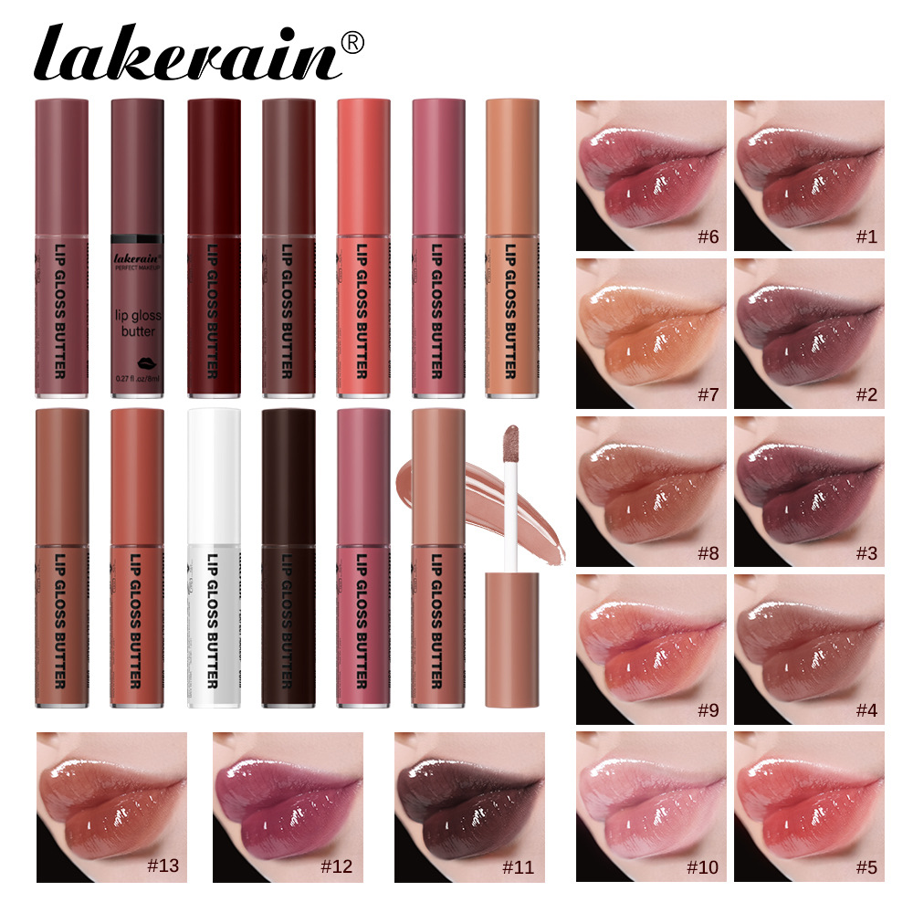 Кросс-бодер Lakerain масляная глазурь, увлажняющий зеркальный блеск
