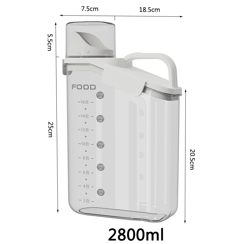 Cat Food Storage Barrel Dog Food Sealed Barrel Moisture-proof Grain Storage Barrel Pet Snacks Sealed Cat Food Tank Freeze-dried Storage Box