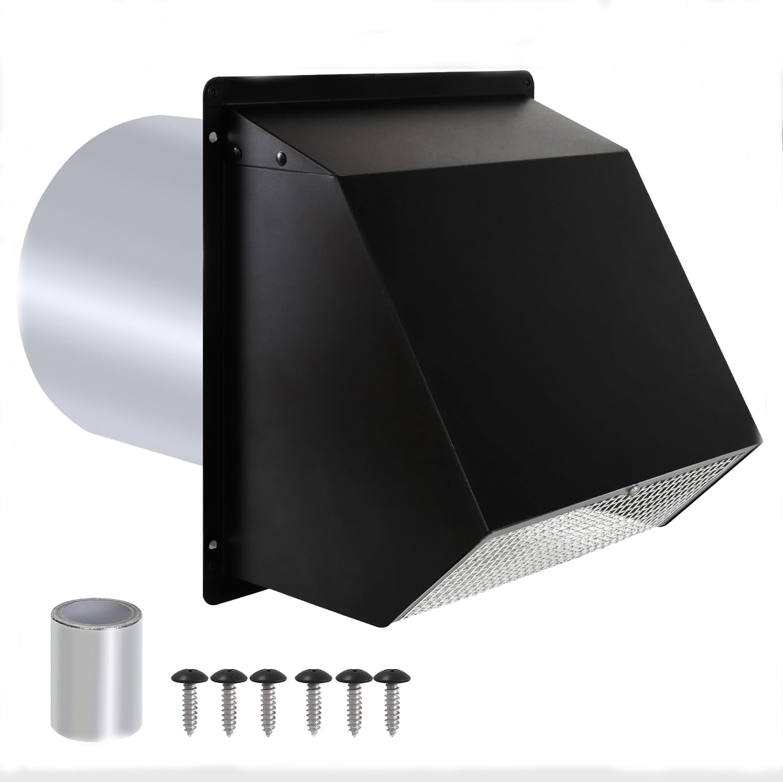 8-дюймовый вытяжной вентиль с заслонкой наружный стеновой вытяжной вентиль вентиляция и вытяжка воздуха