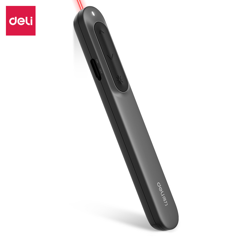 Deli Laser flip pen MA100 teacher multi-function ppt courseware speech slide Xiwo whiteboard laser pen
