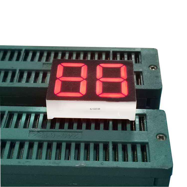 Led Digital Tube Manufacturer 0.63-Inch Two-Digit Digital Tube Supports Customized White and Red Light Digital Tube