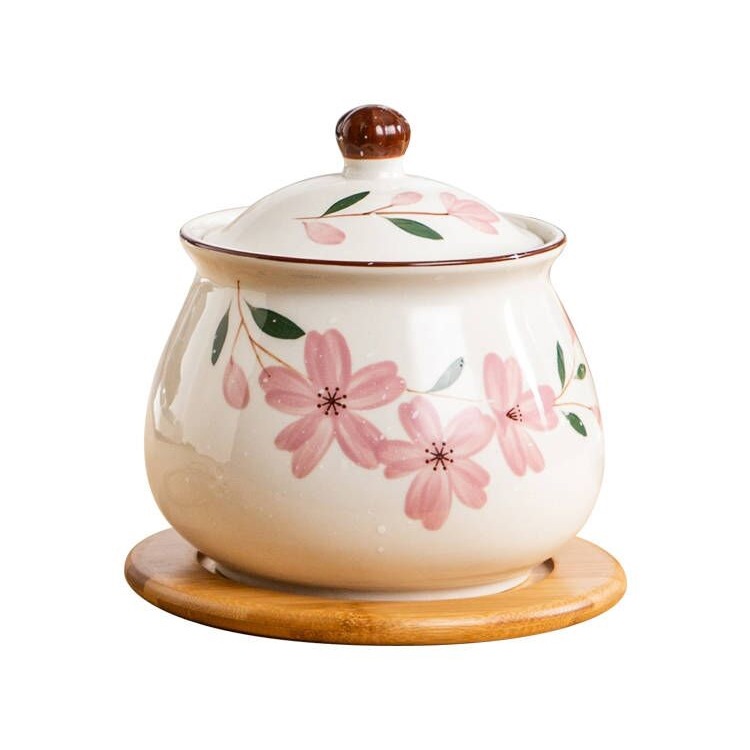 Household Lard Jar, High Temperature Resistant Oil Spicy Jar, Large Kitchen Meat Oil Jar, Chili Oil Ceramic Jar, Sugar and Salt Jar