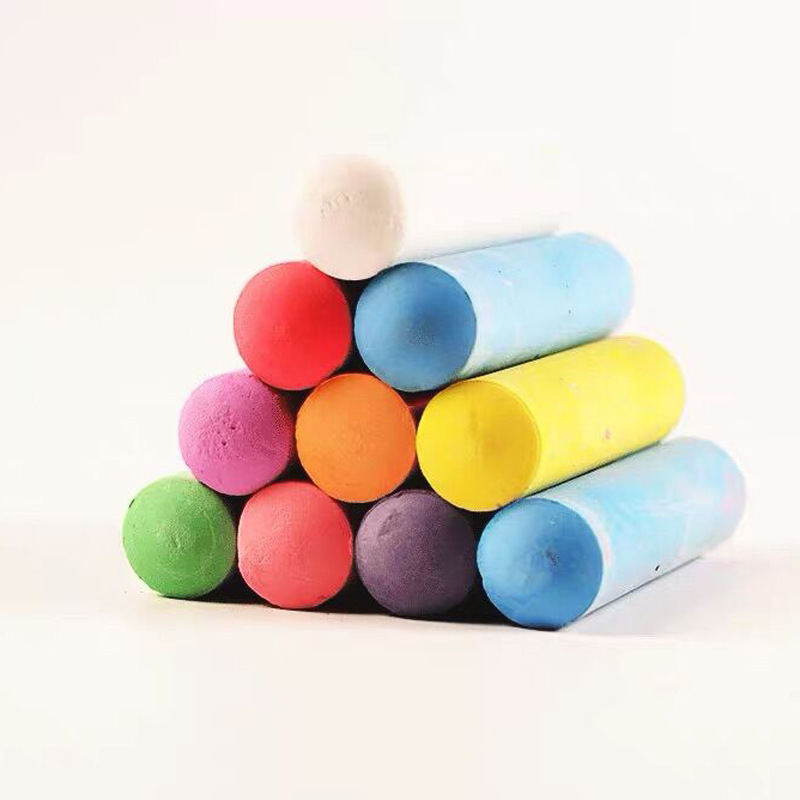 Large Bold Sidewalk Easy Clean Industrial Street Wood Steel Pipe Colorful White Chalk