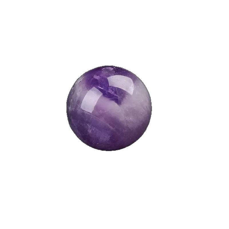 Huige Square Crystal Natural Fantasy Amethyst Scattered Beads Round Beads DIY Handmade Beads Amethyst Semi-finished Products