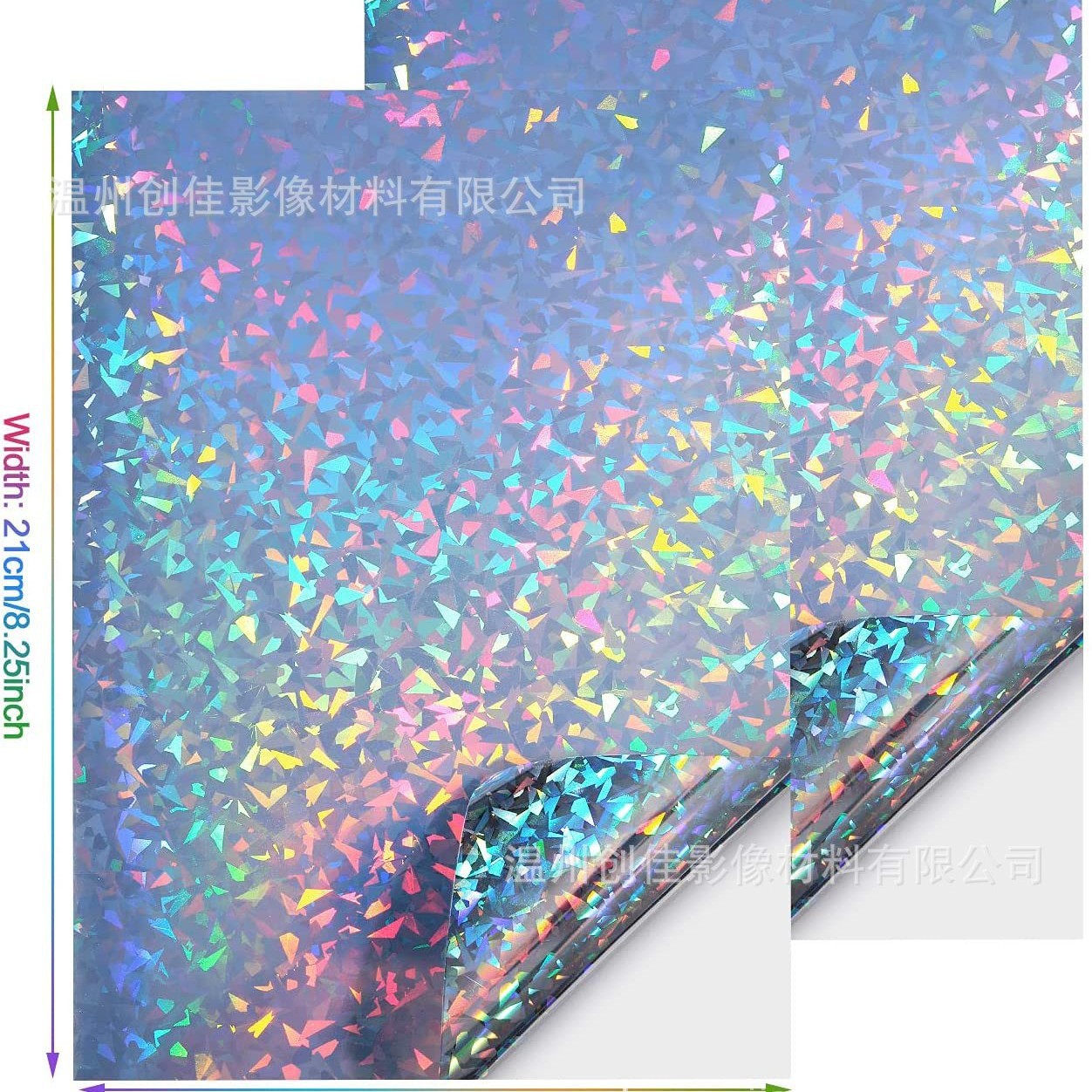 Производитель бумаги для струйной печати A4 лазерная серия с алмазным узором голографическая виниловая самоклеящаяся печатная бумага