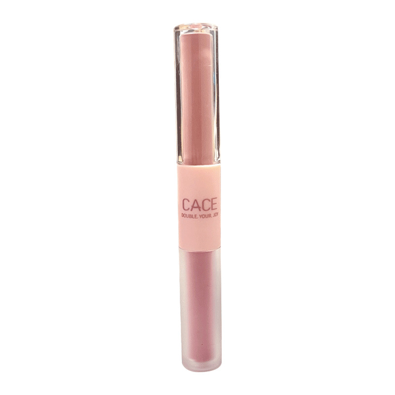 CACE fun double-headed lip glaze 6 colors optional matte cheap student hot selling lipstick plain white wholesale delivery