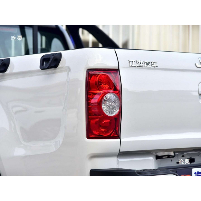 The Great Wall Is Equipped with a Pickup Truck Shuailing T68 with a Rear Cargo Box and a Guardrail Outside