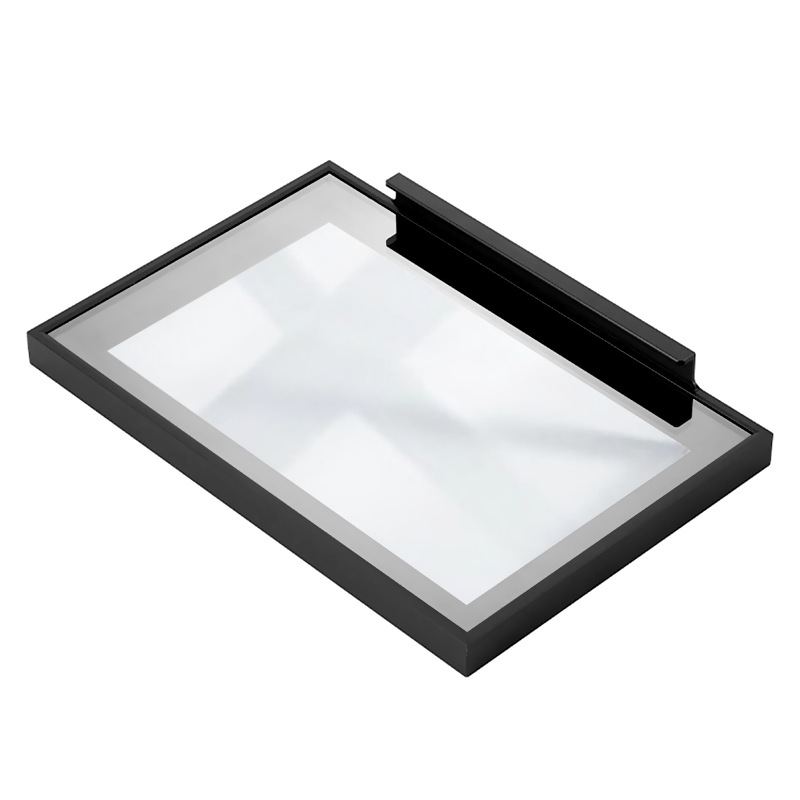 Factory 20 Minimalist Display Cabinet Glass Door Aluminum Material Very Narrow Aluminum Alloy Frame Light Luxury Wine Cabinet Wardrobe Glass Cabinet Door