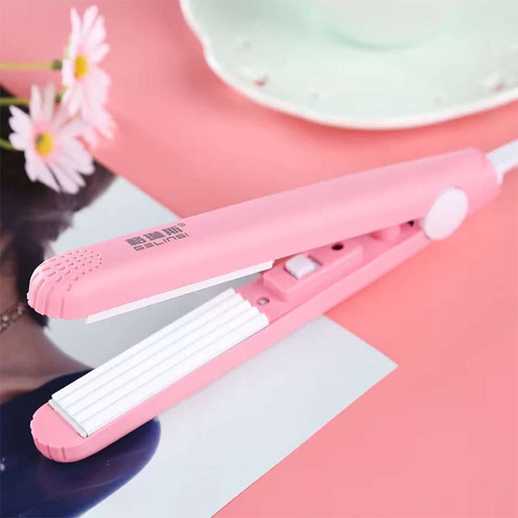 Mini hair straightener hair curling rod straight curling dual-purpose splint hair iron hairdresser bangs inner buckle electric curling rod straight plate clip