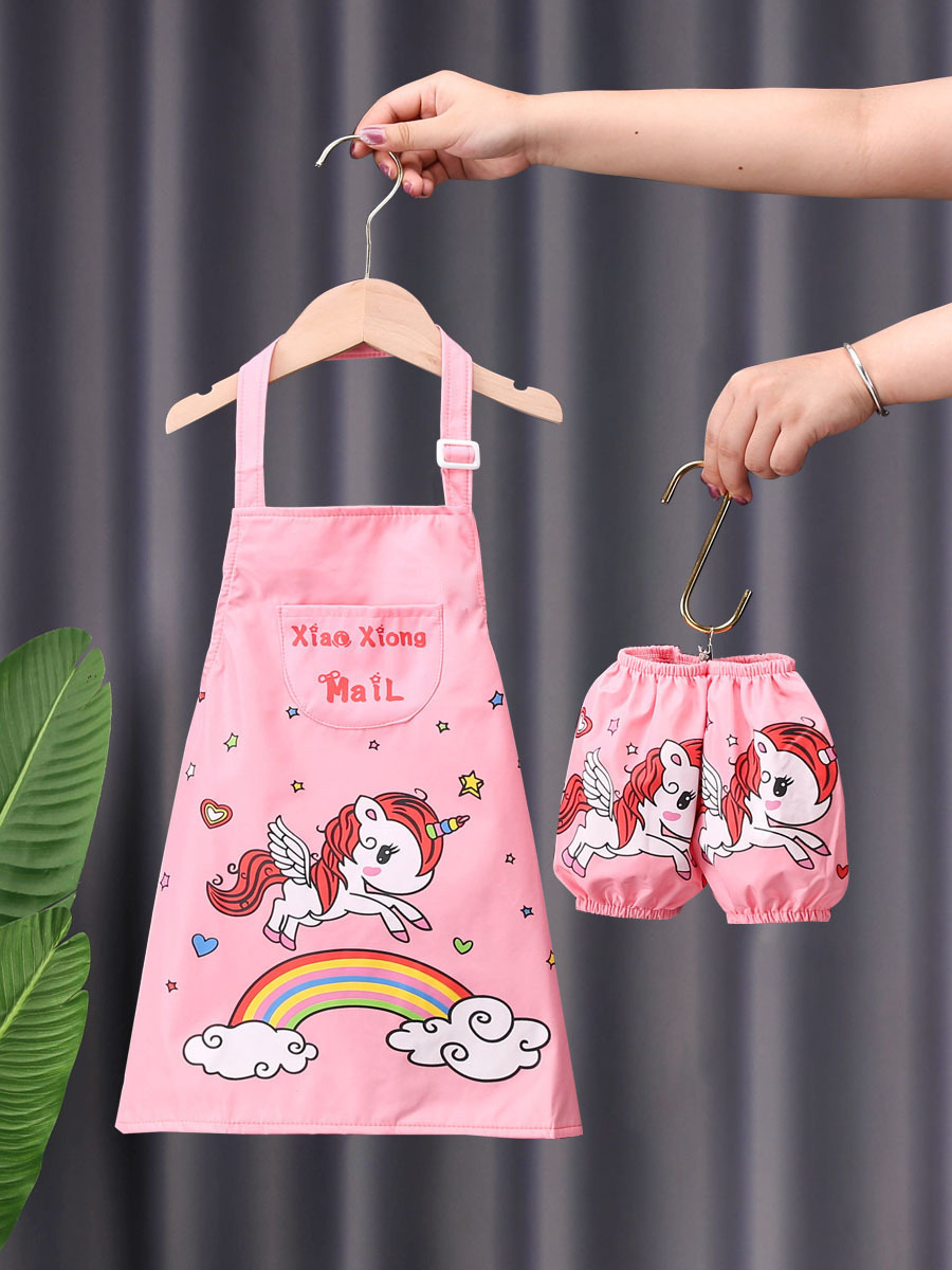 Детский фартук для рисования, водонепроницаемые комбинезоны для учеников начальной школы